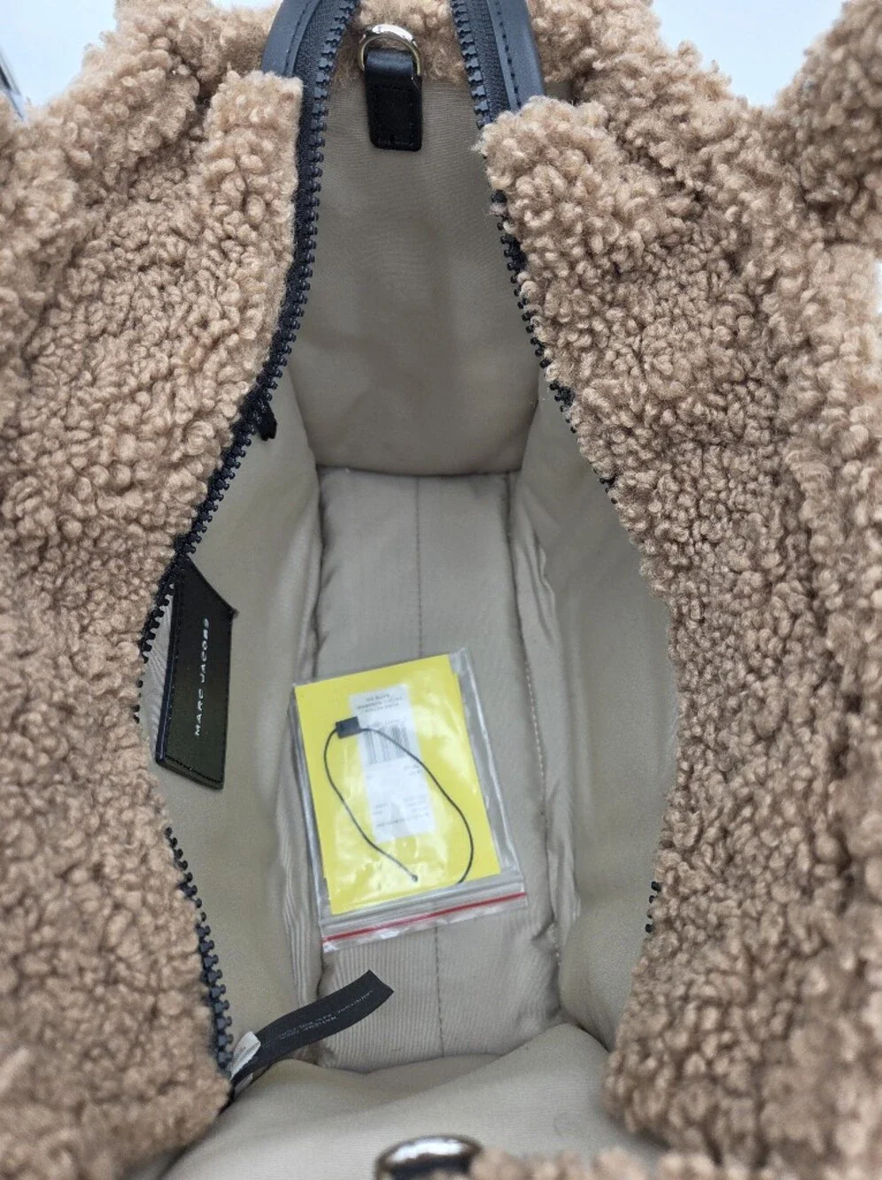 Marc Jacobs Teddy Brown Shearling Tote